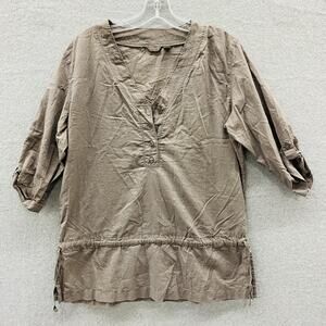 Merrell Shirt Womens Large Roll Tab Sleeve lightweight Outdoor Hiking Top